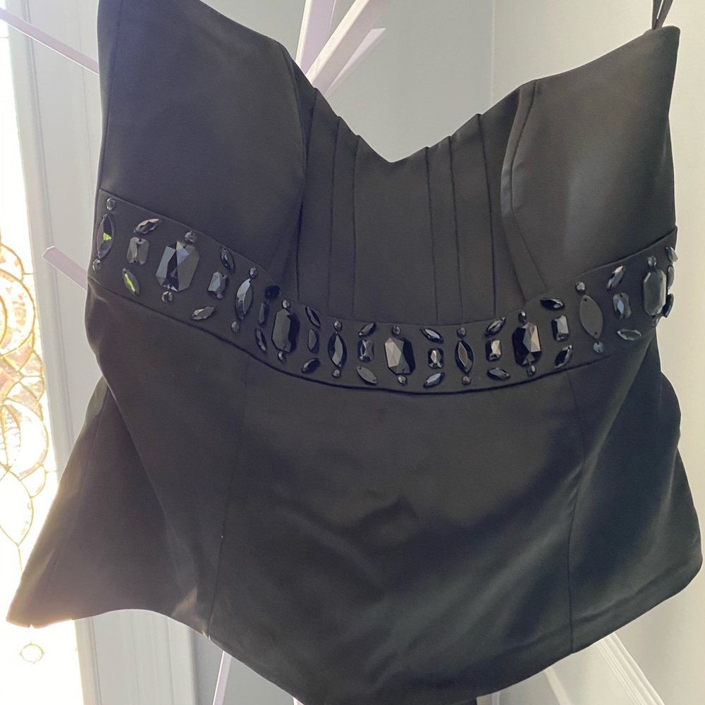 EUC - WHBM beaded silk top